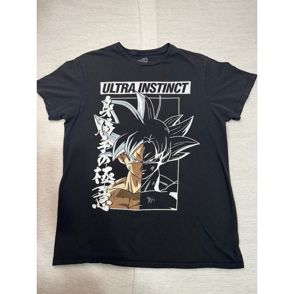Dragon Ball Super Ultra Instinct Goku Black Graphic T-Shirt Mens Medium Anime